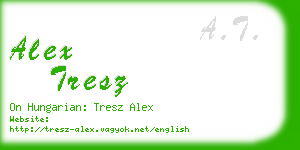 alex tresz business card
